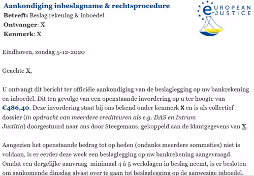 Afzender: nederland@ejustitie.eu